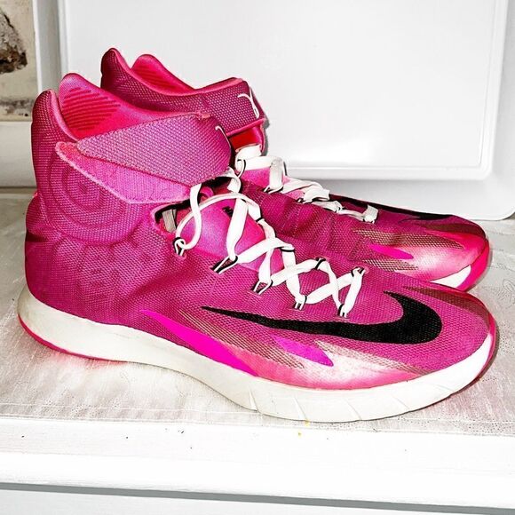 Nike Zoom Hyperrev 2014 Think Pink Mens Basketball Sneakers Sz 13 Host Pick - Picture 2 of 10